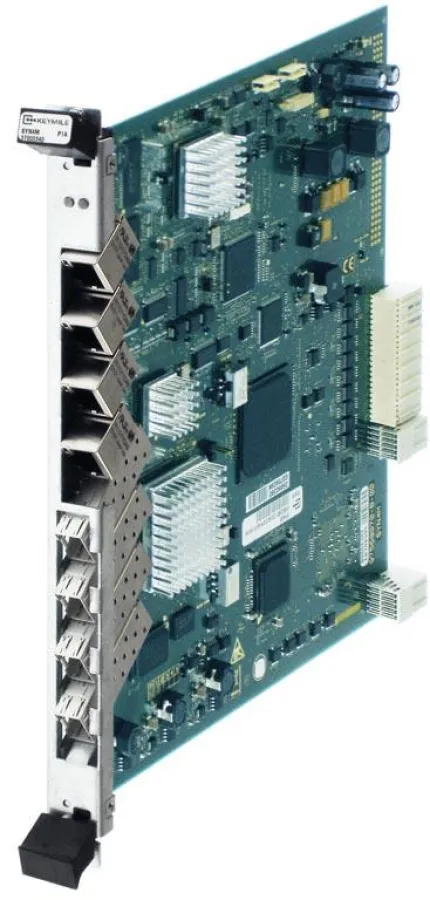 KEYMILEs neue Karte für die Multi-Service-Zugangsplattform MileGate unterstützt die parallele Bereitstellung von TDM- und Ethernet-Diensten aus einem Netzelement. (Quelle: KEYMILE)