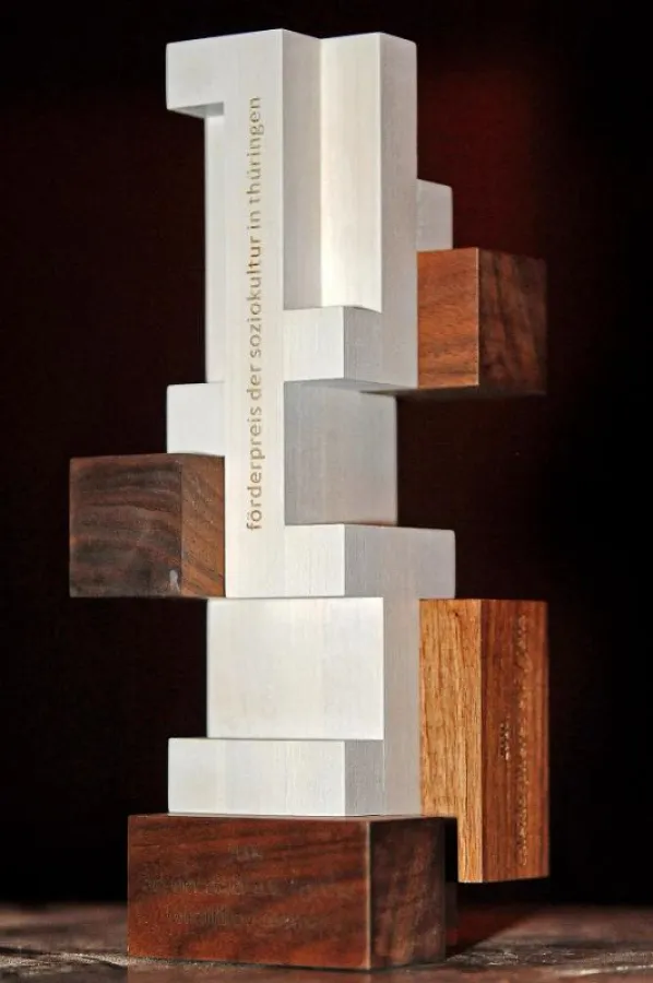Preisskulptur (vom Erfurter Künstler MichaL Schmidt)