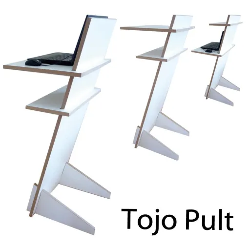 Zum Stehen und Sitzen: Tojo Pult ist ein Verwandlungswunder Bild: Zum Stehen und Sitzen: Tojo Pult ist ein Verwandlungswunder