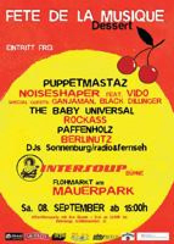 Fete de la Musique Dessert, Konzert am 8.9.2007 in Berlin