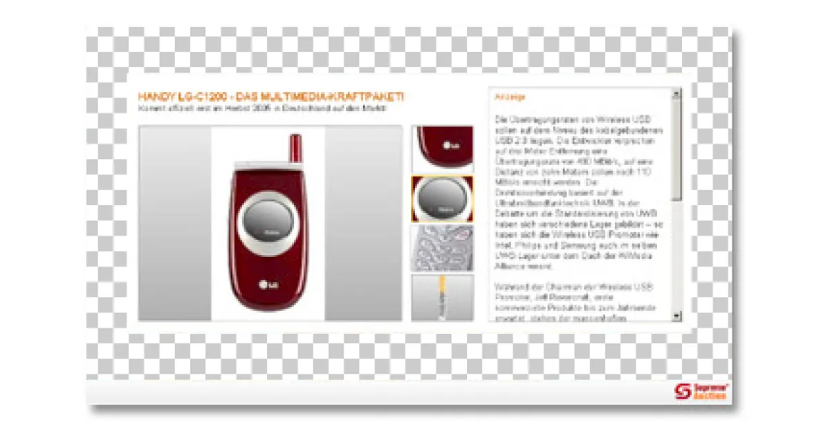 Der karierte Bereich dieses Templates kann mit eigner Grafik belegt werden.