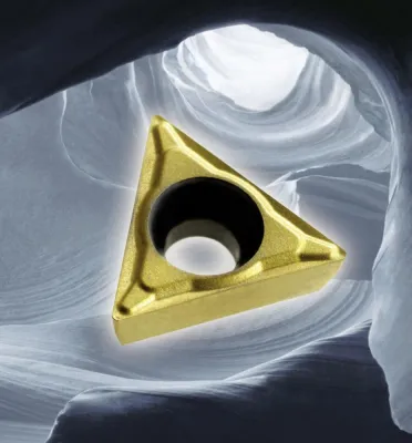 Bild: Wendeschneidplatte Form 20 – Spanleitstufe gesintert, nicht geschliffen