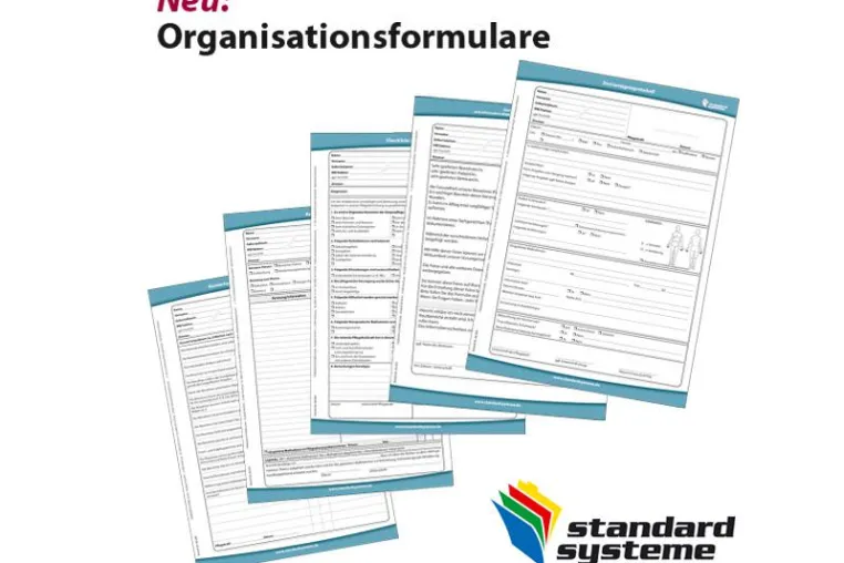 Bild: Organisationsformulare 2014 - Standard Systeme erleichtert die Pflegedokumentation