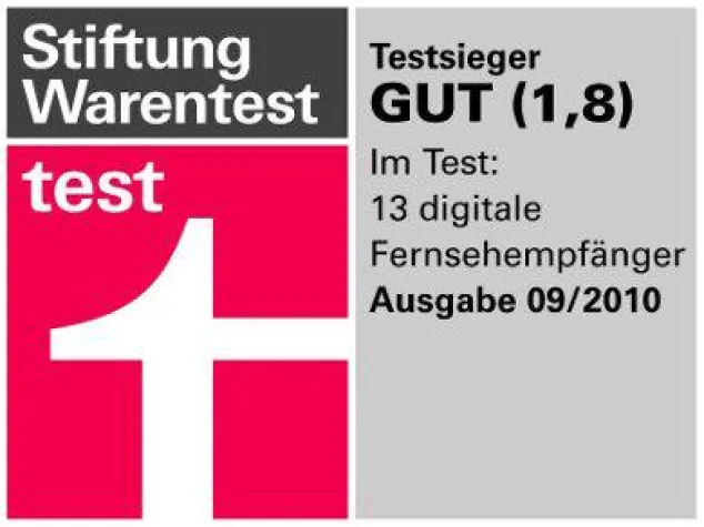 Bild: HUMAX iCord HD+ Testsieger bei Stiftung Warentest (9/2010)