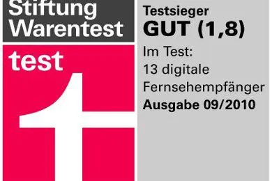 Bild: HUMAX iCord HD+ Testsieger bei Stiftung Warentest (9/2010)