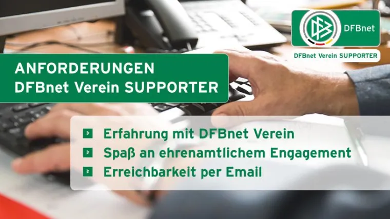 Bild: DFB-Medien stellt vor und sucht: 'DFBnet Verein SUPPORTER'