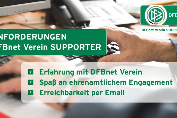 Bild: DFB-Medien stellt vor und sucht: 'DFBnet Verein SUPPORTER'