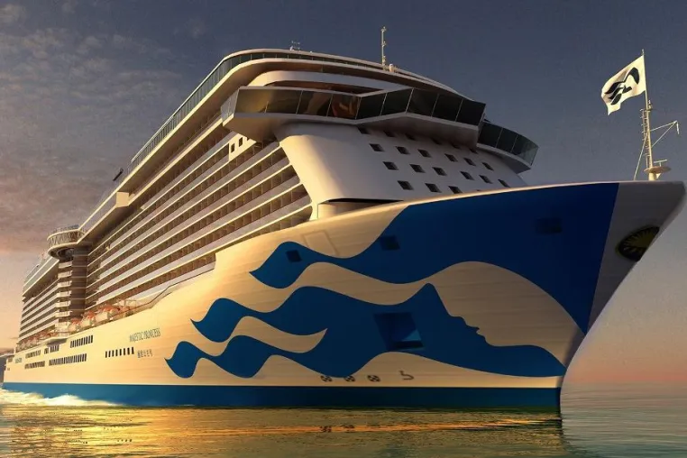 Bild: Princess Cruises mit frischem „Makeup“ – Neubau Majestic Princess im Wasser