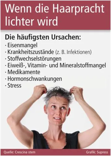 Wenn die Haarpracht lichter wird Bild: Wenn die Haarpracht lichter wird