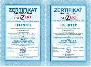 Bild: Flintec IT erhält Zertifizierung für Qualität und Informationssicherheit