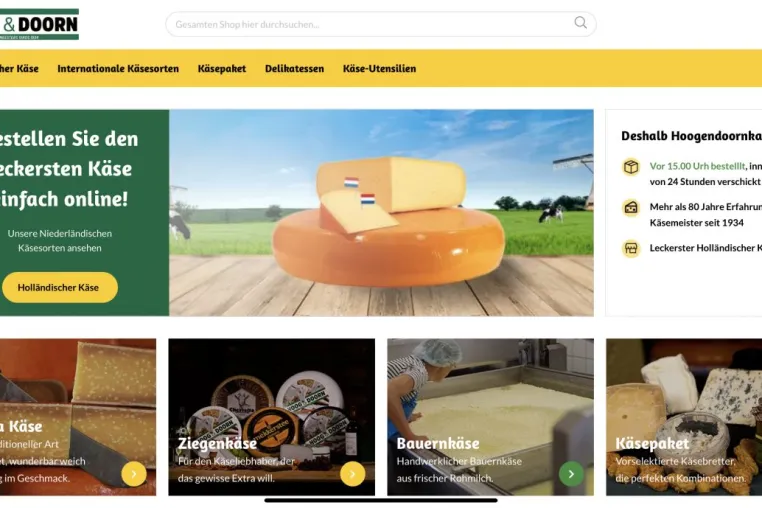 Bild: Hoogendoorn launcht Webshop und bringt holländische Käse-Tradition nach Deutschland