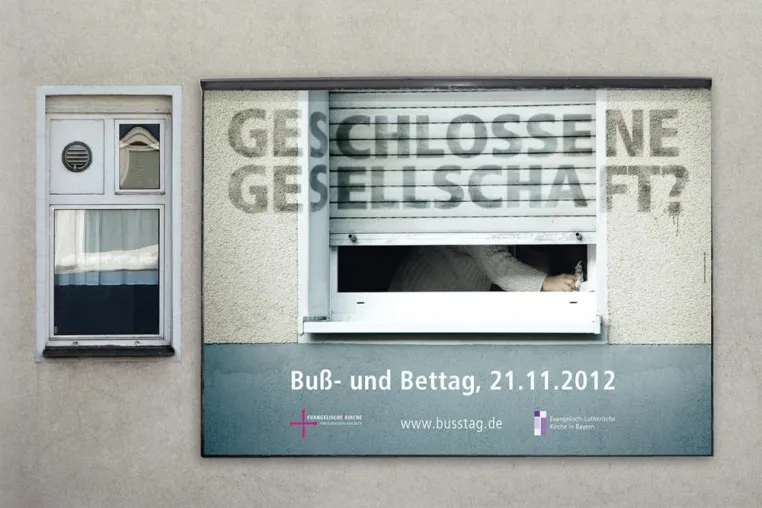 Bild: Geschlossene Gesellschaft? Kampagne für den Buß- und Bettag 2012