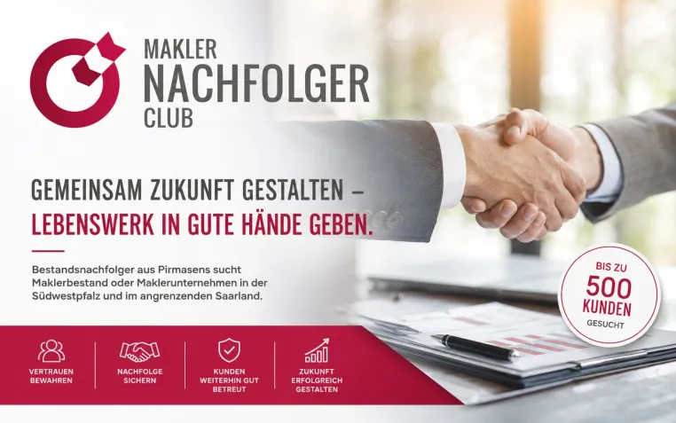 Bild: Maklerbestand verkaufen in der Südwestpfalz und im Saarland