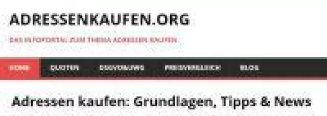 Informationsportal zum Adressen kaufen wird positiv angenommen Bild: Informationsportal zum Adressen kaufen wird positiv angenommen