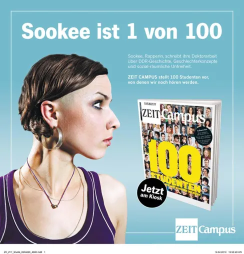 Bild: Zeit Campus hat gewählt: Sookee ist 1 von 100