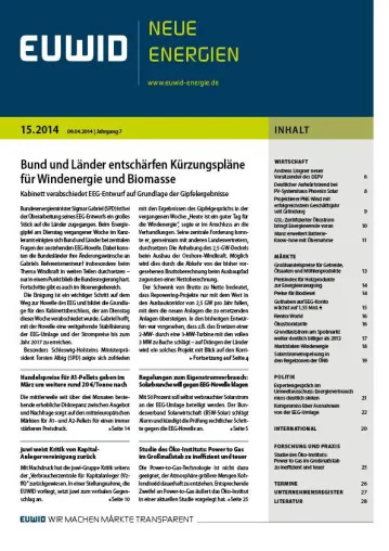 Bild: Kabinett verabschiedet EEG-Entwurf auf Grundlage der Ergebnisse des Bund-Länder-Gipfels