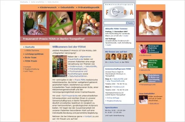 Bild: Die Berliner Frauenarzt-Praxis FERA startet neuen Webauftritt