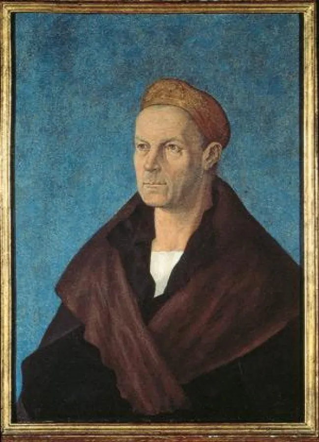 Albrecht Dürers Porträt Jakob Fuggers entstand um 1518 und ist heute ein Highlight der Augsburger „Staatsgalerie Altdeutsche Meister“. (Bildnachweis: Regio Augsburg Tourismus GmbH)