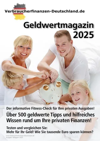 Geldwertmagazin 2025: Mit über 500 Spartipps tausende Euro sparen? Bild: Geldwertmagazin 2025: Mit über 500 Spartipps tausende Euro sparen?