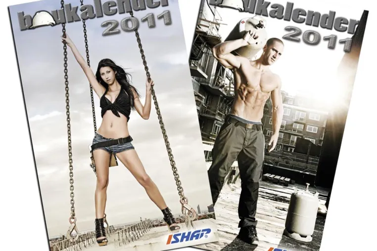 Bild: Baukalender 2011: Baustellen und Models von ihrer schönsten Seite