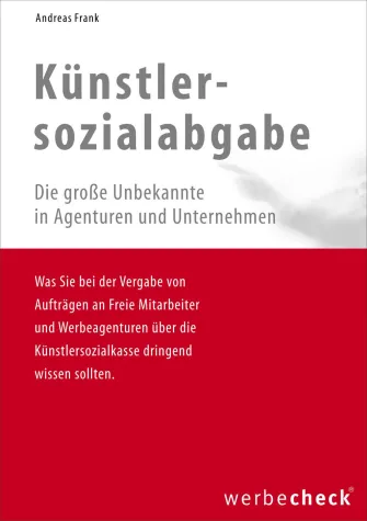 Bild: eBook über die Künstlersozialabgabe - kostenloser Download bei WerbeCheck.de