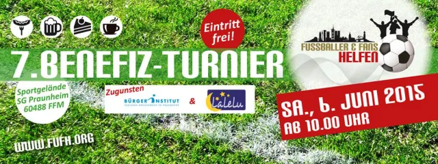 Benefiz-Turnier am 6. Juni in Frankfurt – 200 Fußballer kicken für den guten Zweck Bild: Benefiz-Turnier am 6. Juni in Frankfurt – 200 Fußballer kicken für den guten Zweck