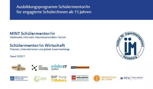 Bild: Jetzt Schülermentor werden – Die geförderte Ausbildung der IJM Stiftung für engagierte SchülerInnen