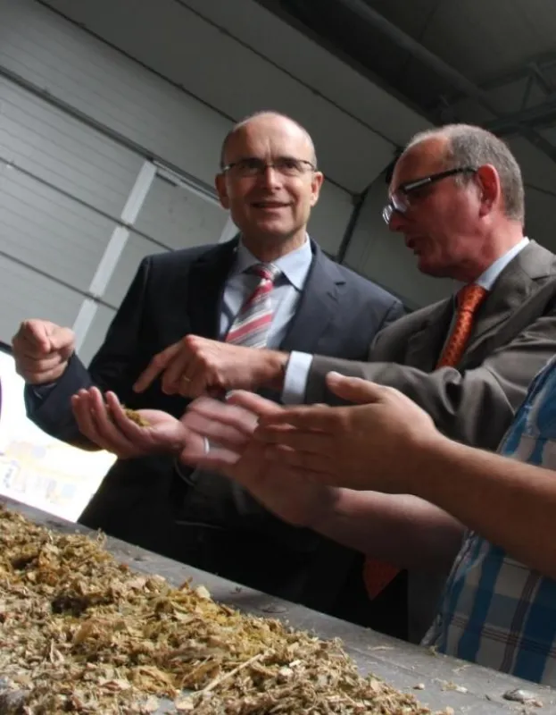 SPD-Landesvorsitzender Sellering im BioEnergie Park Güstrow