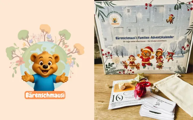 Bild: Bärenschmausi bringt neuen Familien-Adventskalender: 24 Tage Sinn statt Süßes