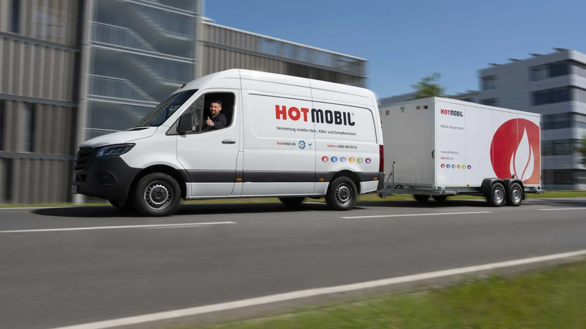 BU: Die Hotmobil Deutschland GmbH bietet temporäre Mietlösungen für die Bereiche Wärme, Kälte und Da