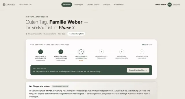 DOERTER gibt privaten Immobilienverkäufern transparenten Zugriff auf umfassende Verkaufsdaten Bild: DOERTER gibt privaten Immobilienverkäufern transparenten Zugriff auf umfassende Verkaufsdaten