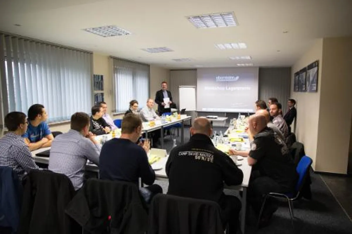 Standort- und Schichtleiter besuchten den Workshop Lagerpraxis. Quelle: Obermann Unternehmensgruppe