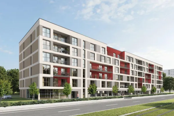 Apartmenthaus URBAN BASE DRESDEN als Gemeinschaftsprojekt der DIE AG und PROFI PARTNER Projekt vollendet Bild: Apartmenthaus URBAN BASE DRESDEN als Gemeinschaftsprojekt der DIE AG und PROFI PARTNER Projekt vollendet