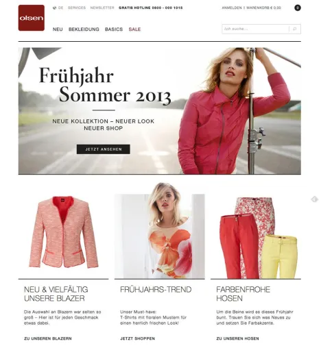 Bild: Marken- & E-Commerce Relaunch für Olsen Fashion von superReal