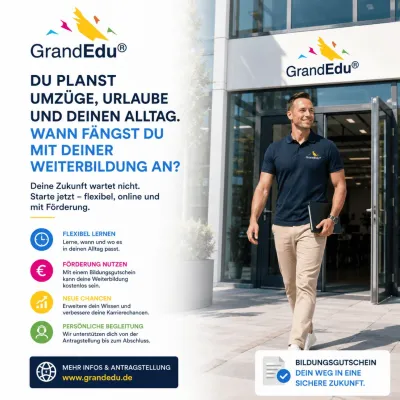 Bild: Weiterbildung nicht aufschieben: GrandEdu motiviert zur aktiven Karriereplanung mit Bildungsgutschein