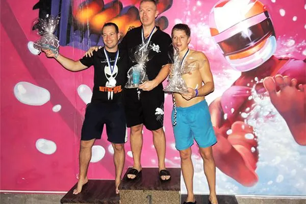 Bild: Thomas Liebig gewinnt die deutsche Rennrutschmeisterschaft 2013 im GALAXY ERDING!