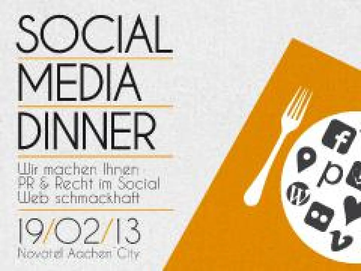 Bei entspannter Dinner-Atmosphäre Neues über Marketing 2.0 erfahren: Das Social Media Dinner 2013.