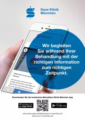 Neue App der Sana Klinik München für Patienten mit Hüft- oder Knie-OP Bild: Neue App der Sana Klinik München für Patienten mit Hüft- oder Knie-OP