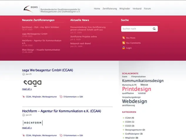 Bild: Als Kunde zertifizierte Agenturen und Designer schnell finden