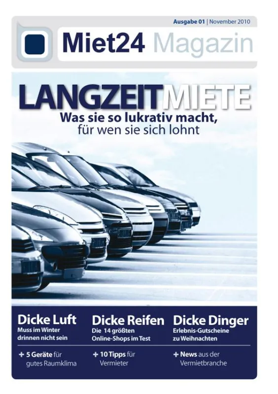 Miet24 Magazin startet mit November-Ausgabe