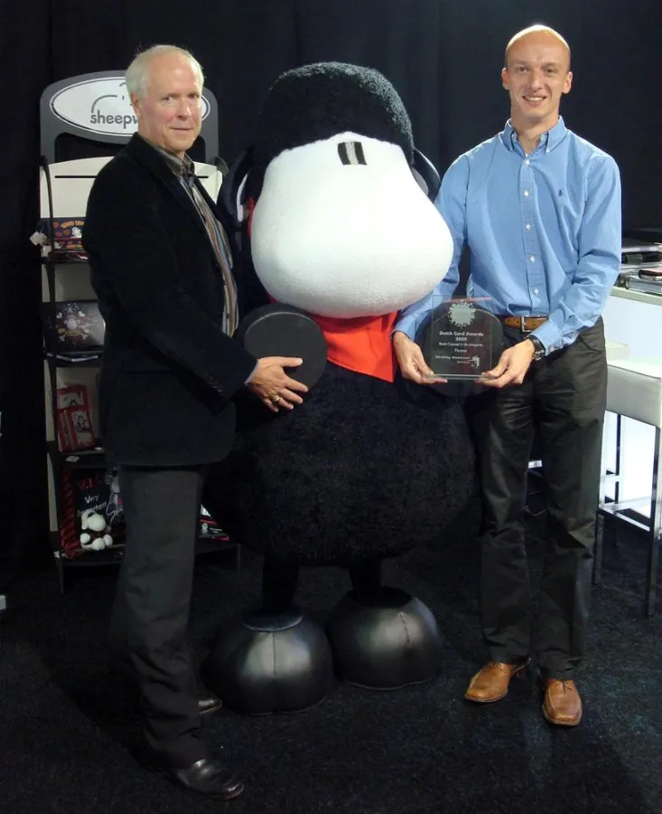 Fred van der Laan, Verkaufsleiter Eclipse Cards Nederland und Rainer Kohl, Sales Manager Export bei sheepworld.