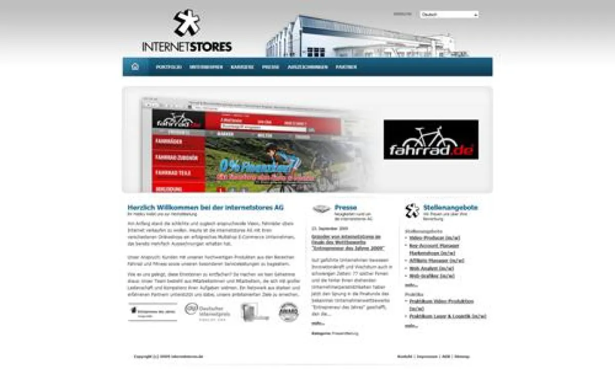 Startseite internetstores.de