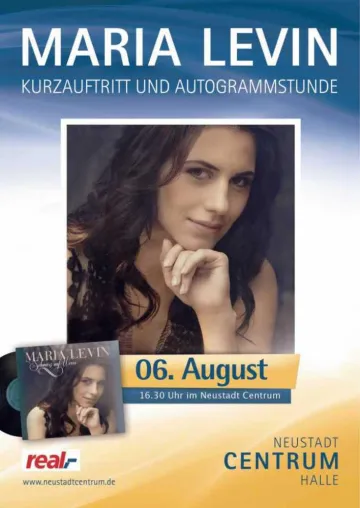 MARIA LEVIN zu Gast im Neustadt Centrum Halle Bild: MARIA LEVIN zu Gast im Neustadt Centrum Halle