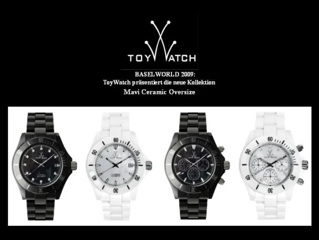 Bild: ToyWatch präsentiert Mavi Ceramic Oversize für absolute Eleganz