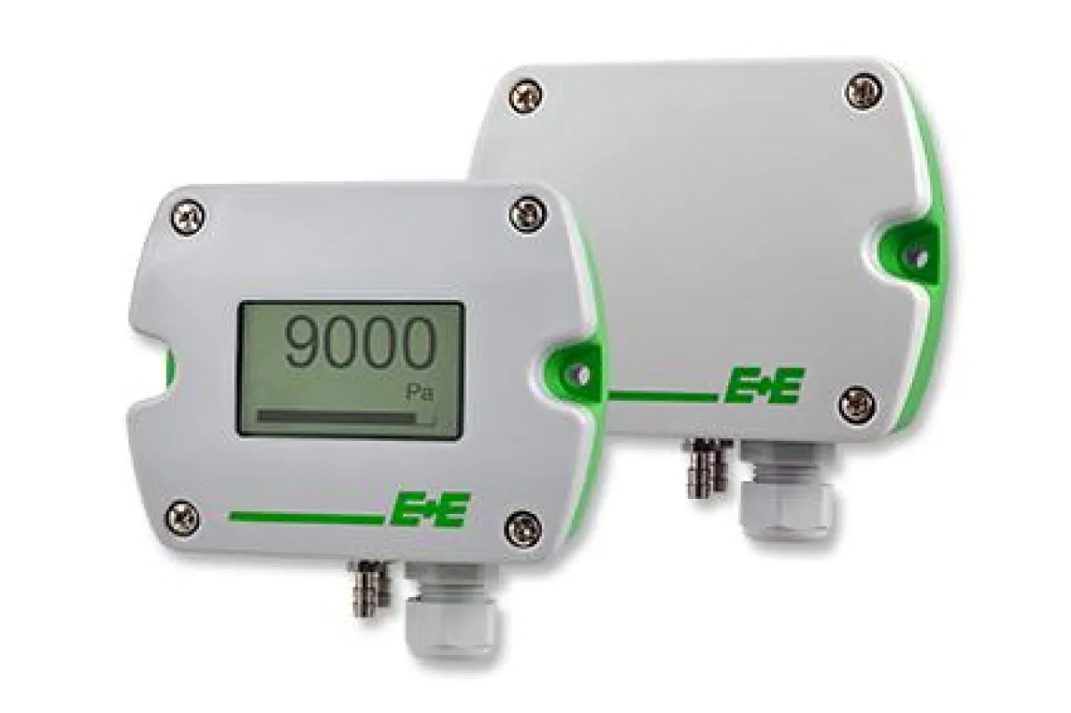 EE600 Differenzdruck Messumformer für die HLK- und Gebäudetechnik.