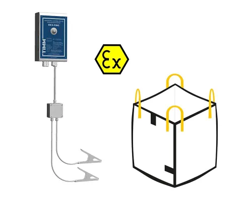 Explosionsschutz in industriellen Prozessen durch sichere Erdung von Big Bags Bild: Explosionsschutz in industriellen Prozessen durch sichere Erdung von Big Bags