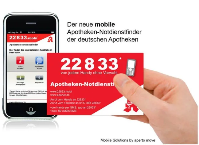 Bild: aperto move macht mit der 22 8 33 Notdienstapotheken mobil