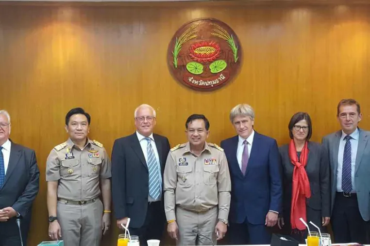 Bild: Thailand: Gouverneur von Pathumthani empfängt Magdeburger Delegation