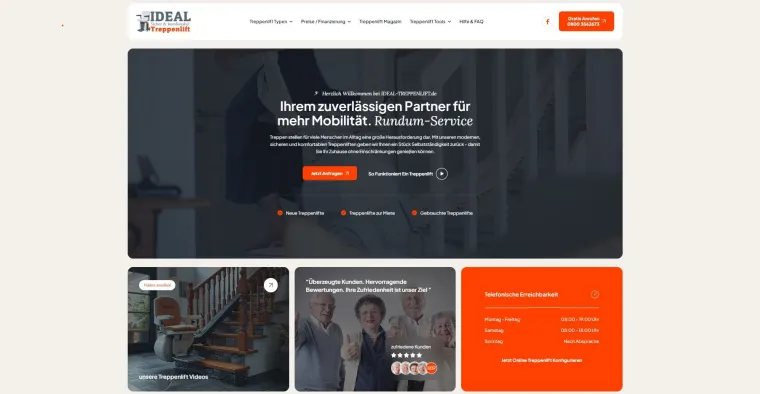 Bild: Ideal Treppenlift startet mit neuem Webauftritt durch – moderner mit innovativem Preis-Rechner