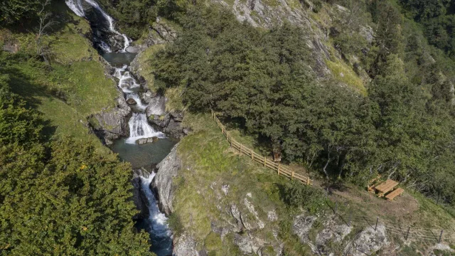 Bild: Der neue Alpinsteig Partschinser Wasserfall (Südtirol)